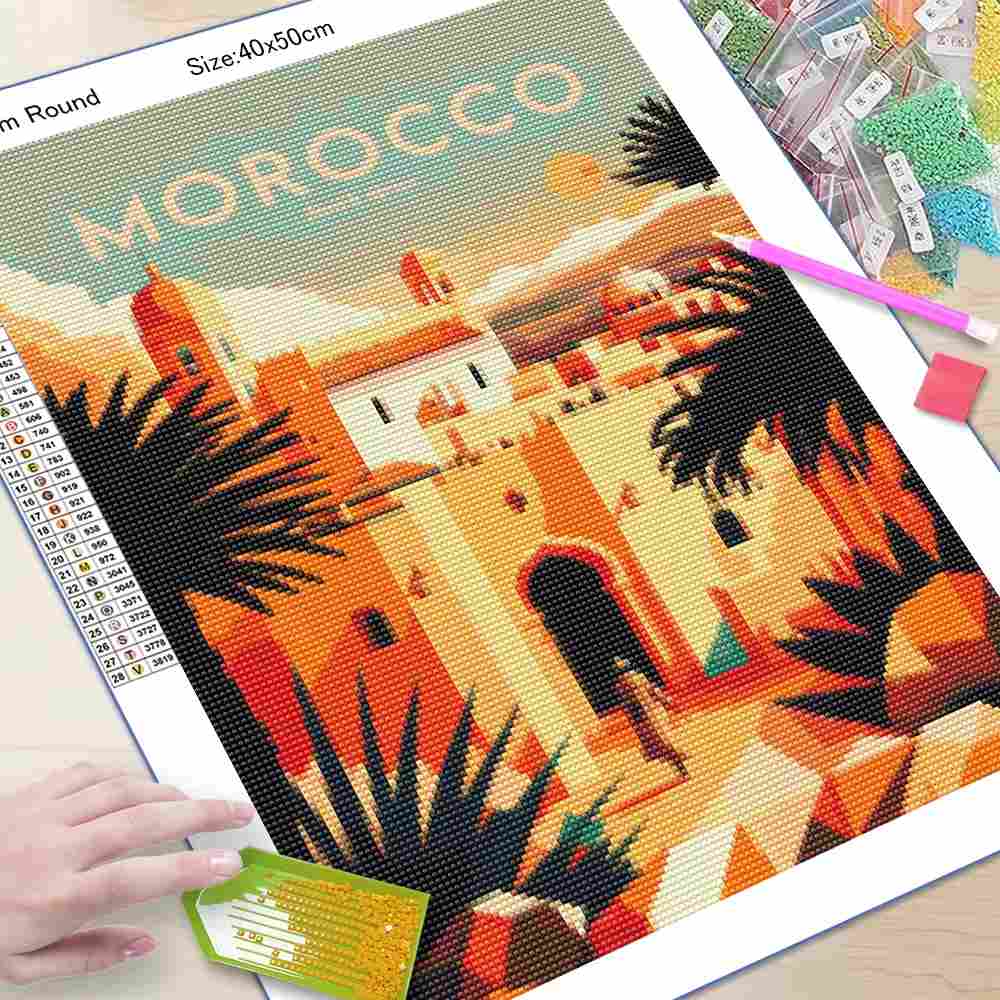 طقم رسم بالألماس ثلاثي الأبعاد - مراجعة 5D Diamond Painting Kit Full Drill وسعره
