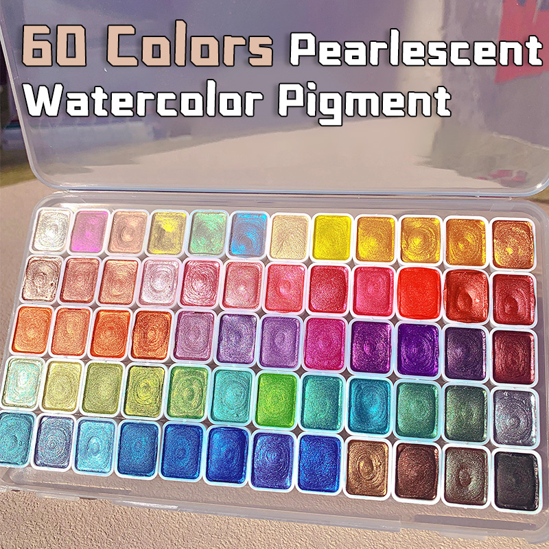 20/24/60/72 لونًا من الألوان ا - مراجعة Watercolor Paint Set Solid Pigment وسعره
