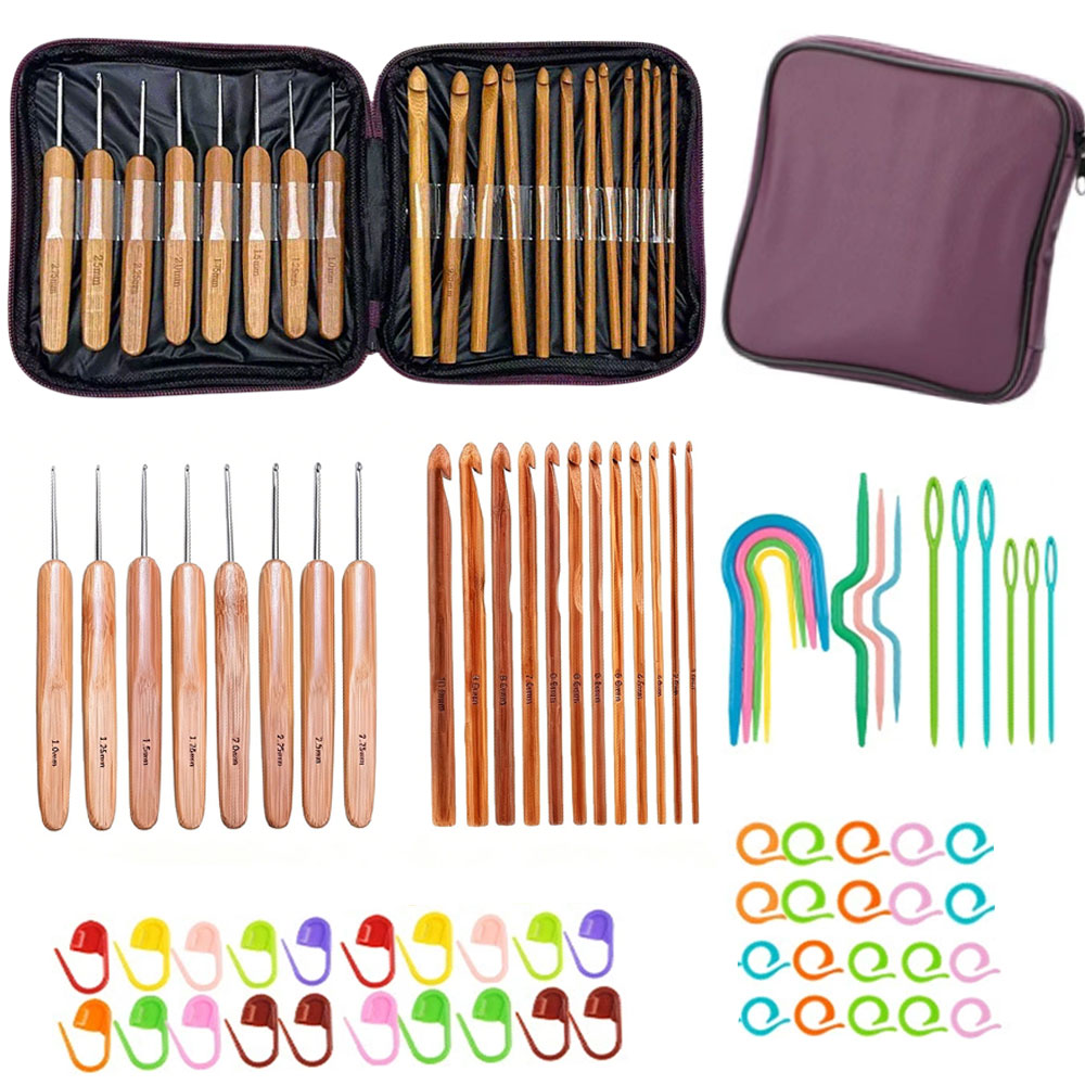 مجموعة من 74 قطعة من إبر الكرو - مراجعة Craft Tools وسعره