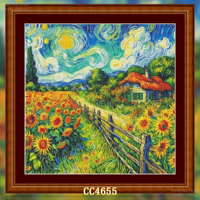 مجموعة التطريز اليدوي ذات النق - مراجعة Cross Stitch Stamped Kits Beginners وسعره