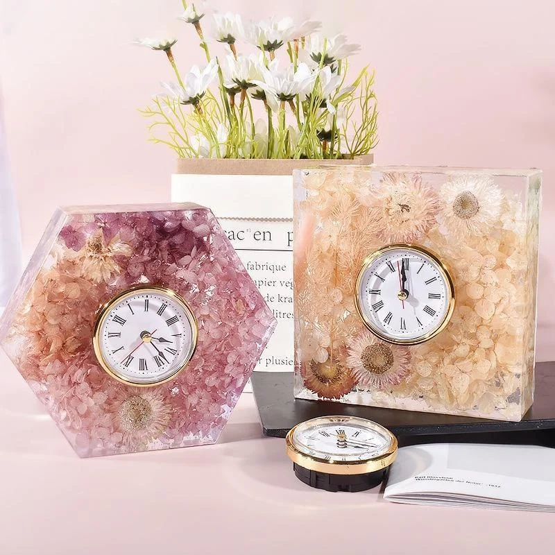 مجموعة زخرفة الساعة قالب من ال - مراجعة Silicone Epoxy Resin Molds Set وسعره
