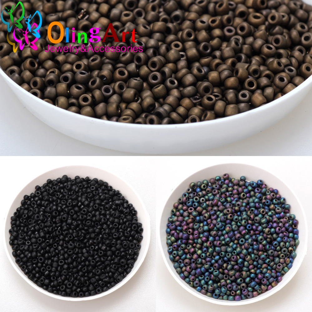 2 مللي متر 3 مللي متر 4 مللي م - مراجعة Glass Seed Beads 2Mm Jewelry Making وسعره