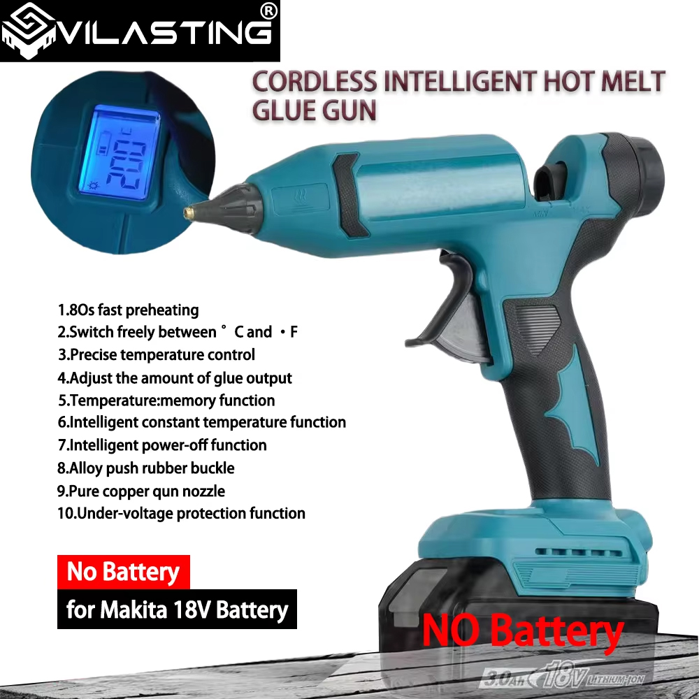 VILASTING الكهربائية صمغ يسيح  - مراجعة Hot Melt Glue Gun Cordless وسعره