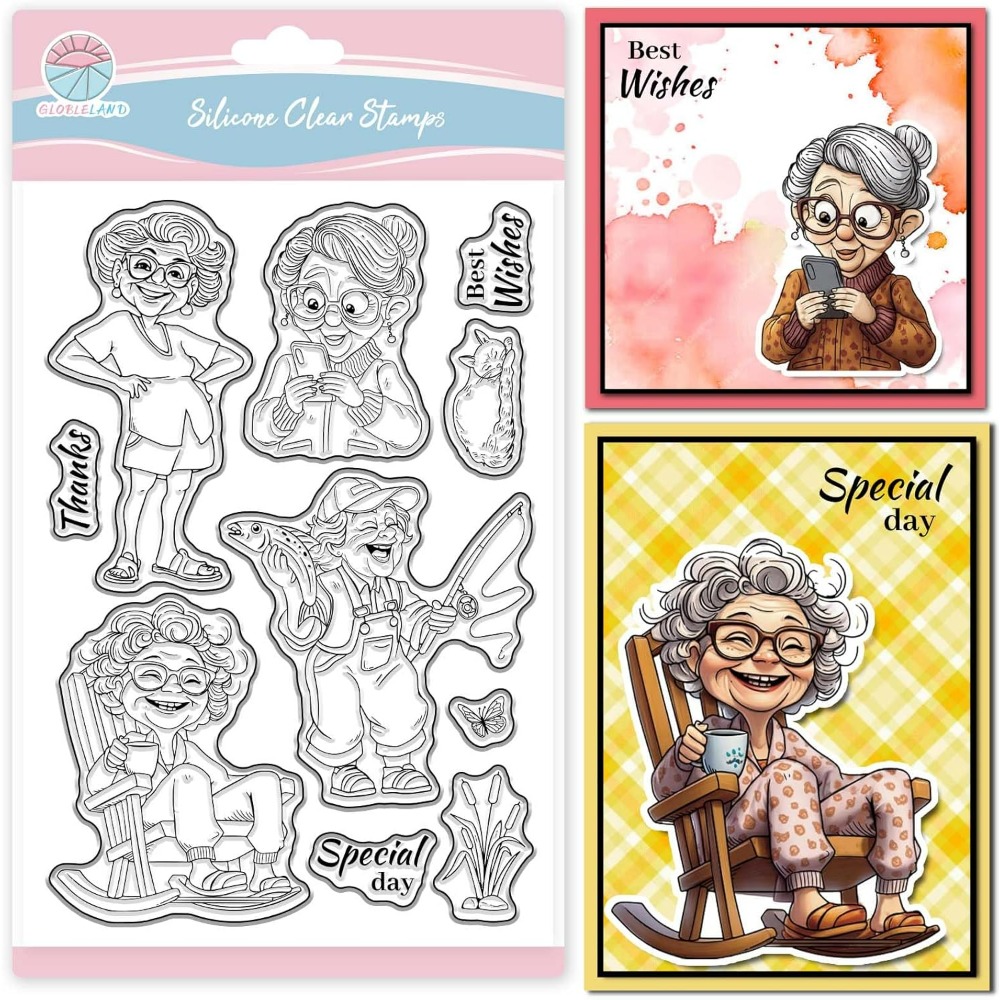 يبتسم سيدة تبلغ من العمر واضح  - مراجعة Clear Silicone Stamps For Card Making وسعره