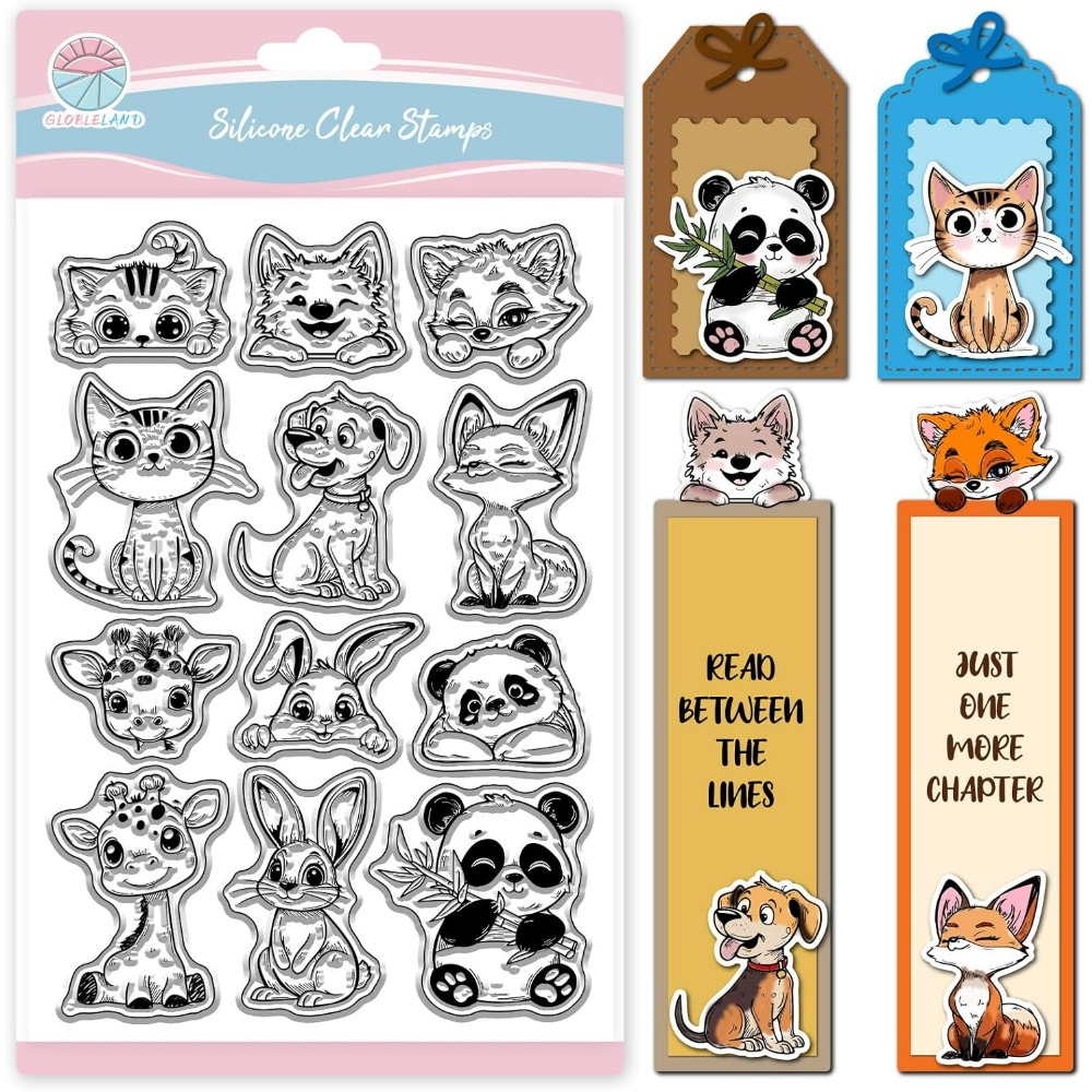 القط الكلب أرنب واضح Stamps لس - مراجعة Clear Silicone Stamps For Card Making وسعره